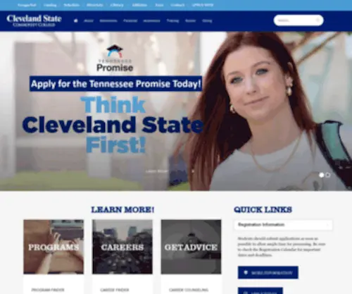 Clevelandstatecc.edu(Cleveland State Community College) Screenshot