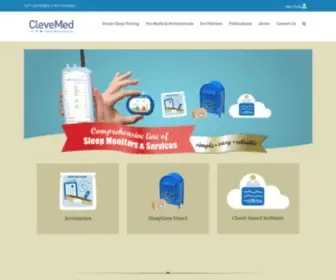 Clevemed.com(CleveMed Home Sleep Testing for Sleep Apnea Diagnosis) Screenshot