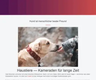 Clever-Pets-Page.de(Haustiere) Screenshot