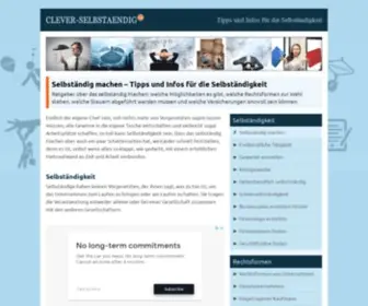 Clever-Selbstaendig.de(Selbständig machen) Screenshot