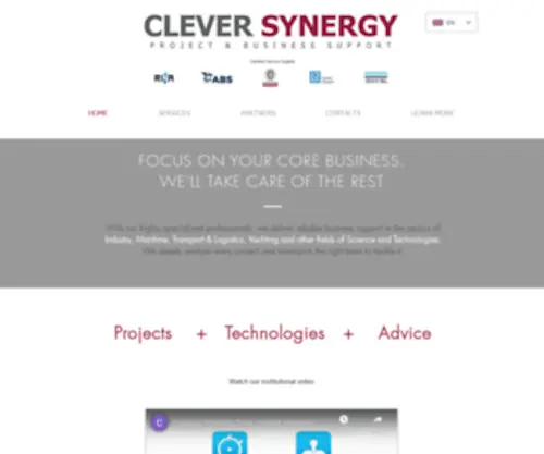 Clever-Synergy.com(Projects, technologies, NDT) Screenshot