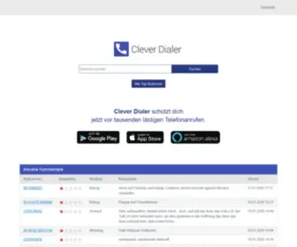 Cleverdialer.ch(Schützt vor Werbeanrufen durch eine aktive Community) Screenshot