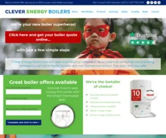 Cleverenergyboilers.co.uk(Get your free online boiler quote in minutes) Screenshot