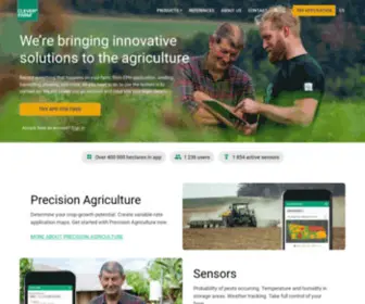 Cleverfarm.ag(Main page) Screenshot