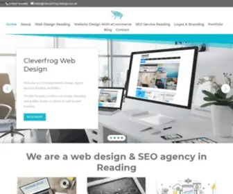 Cleverfrog-Design.co.uk(Web design & SEO in Reading) Screenshot