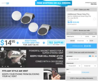 Clevergrip.com(What sets your Clever Grip Pro apart from other cell phone mounts) Screenshot