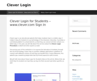 Cleverlogin.net(Straight Path To Any Login Page) Screenshot