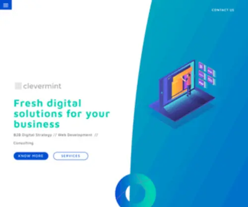 Clevermint.be(Fresh digital solutions for your business (WEB) Screenshot