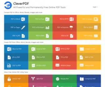 Cleverpdf.com(44 Free Online PDF Tools) Screenshot