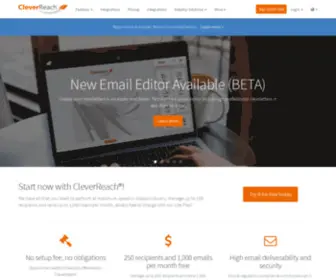 Cleverreach.nl(E-mail marketing software) Screenshot