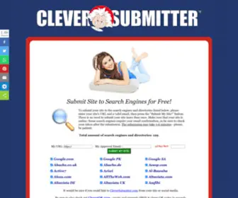 Cleversubmitter.com(Submit Site to Search Engines) Screenshot