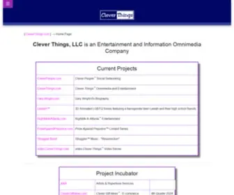 Cleverthings.com(Entertainment and Information Omnimedia by Clever Things) Screenshot