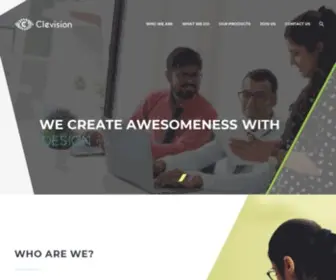 Clevision.net(We create awesomeness with design & technology) Screenshot