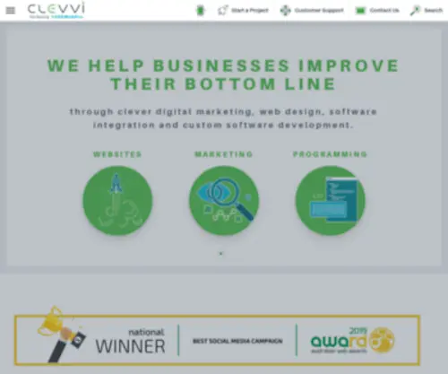 Clevvi.com(Marketing, Web Design, Software Engineering, IT Strategy) Screenshot