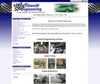 Clewett.com(Clewett Engineering) Screenshot