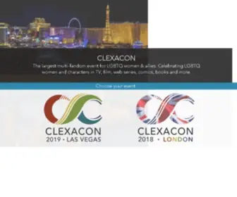 Clexacon.com(#ClexaCon2020 is coming April 16) Screenshot