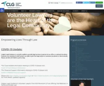 CLG.ab.ca(Calgary Legal Guidance) Screenshot