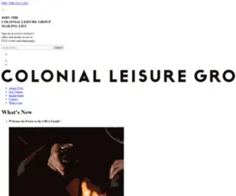 CLG.com.au(Colonial Leisure Group) Screenshot