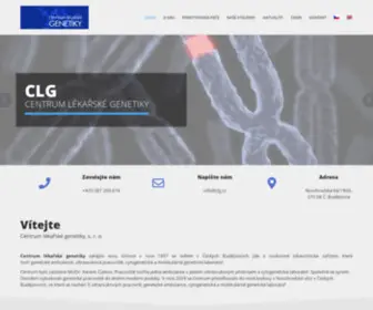 CLG.cz(Centrum lékařské genetiky) Screenshot