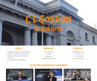 CLglaw.co.za(C L Gordon Attorneys) Screenshot