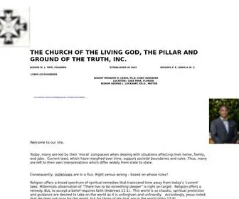 CLGPGTLKPK.org(The Church of the Living God) Screenshot