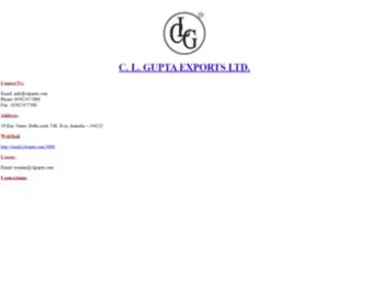 Clgupta.com(GUPTA EXPORTS LTD) Screenshot