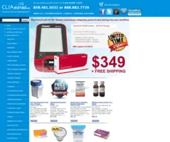 Cliawaived.com(Drug testing supplies from CLIA waived) Screenshot