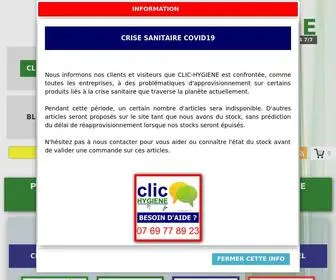 Clic-Hygiene.fr(CLIC-HYGIENE Produits Professionnels Entretien Hygiène) Screenshot