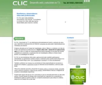 Clic.com.mx(Sobre Clic Diseño y Desarrollo web en Guadalajara) Screenshot