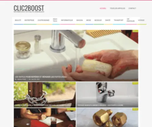 Clic2Boost.fr(Accueil) Screenshot