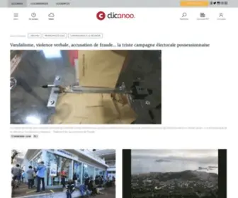 Clicanoo.com(Premier Média Presse sur l'actualité à La Réunion et dans l'Océan Indien) Screenshot