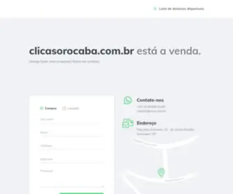 Clicasorocaba.com.br(Esse domínio esta á venda) Screenshot