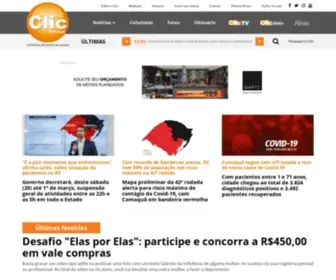 Cliccamaqua.com.br(Clic Camaquã) Screenshot
