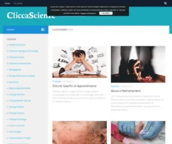Cliccascienze.it(Il mondo delle scienze in un click) Screenshot