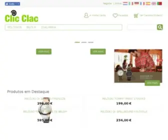 Clicclacshop.com(Clic Clac Relógios e Bijoux) Screenshot