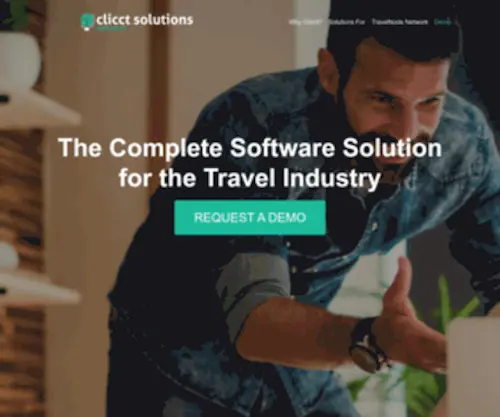 Clicct.com(Clicct Solutions Travel Software) Screenshot