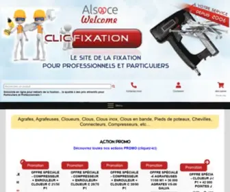 ClicFixation.com(Fixation Professionnelle) Screenshot