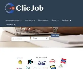 ClicJob.net(Site officiel de clicjob) Screenshot