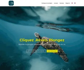 Click-Dive.com(Une entreprise au service de l'Homme et de la Mer) Screenshot