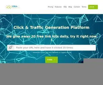 Click-Generator.com(Click & Traffic Generator Platform) Screenshot