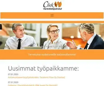 Click-HP.fi(Luotettavaa ja asiantuntevaa henkilöstöpalvelua jo yli 15 vuoden ajan) Screenshot