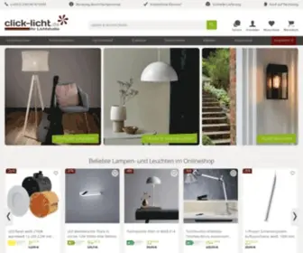 Click-Licht.de(Lampen & Leuchten Onlineshop) Screenshot