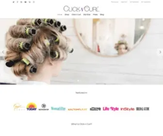 Click-N-Curl.com(Click n Curl the BLOWOUT BRUSH SET with detachable barrels) Screenshot