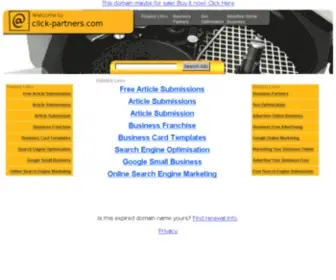 Click-Partners.com(The Leading Click Partner Site on the Net) Screenshot