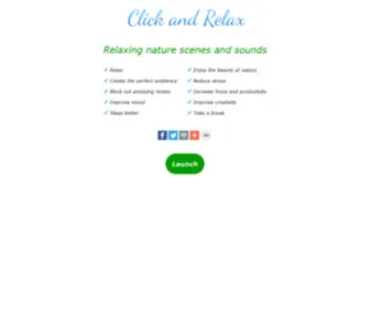 Click-Relax.com(Relaxing Nature Sounds) Screenshot