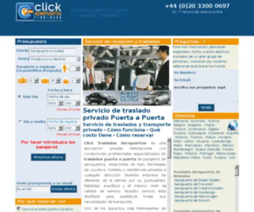 Click-Traslados-Aeropuertos.com(Click Traslados Aeropuertos) Screenshot