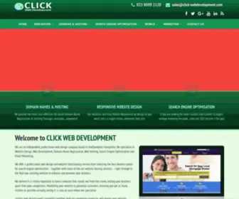 Click-Webdevelopment.com(Web Design Hosting SEO Internet Marketing Southampton) Screenshot