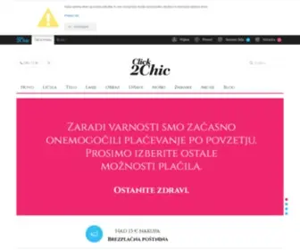 Click2Chic.si(Poišči) Screenshot
