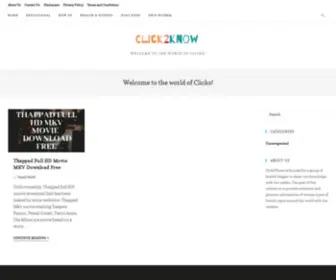 Click2Know.info(The world of Clicks) Screenshot