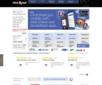 Click2Mail.com(Direct Mail Marketing Is Easy) Screenshot